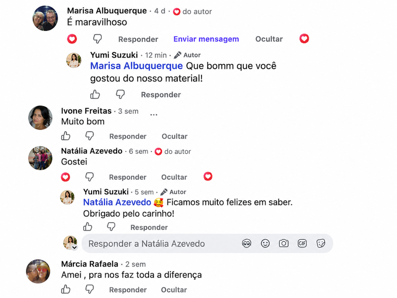 Depoimentos de alunos sobre o curso de Reflexologia